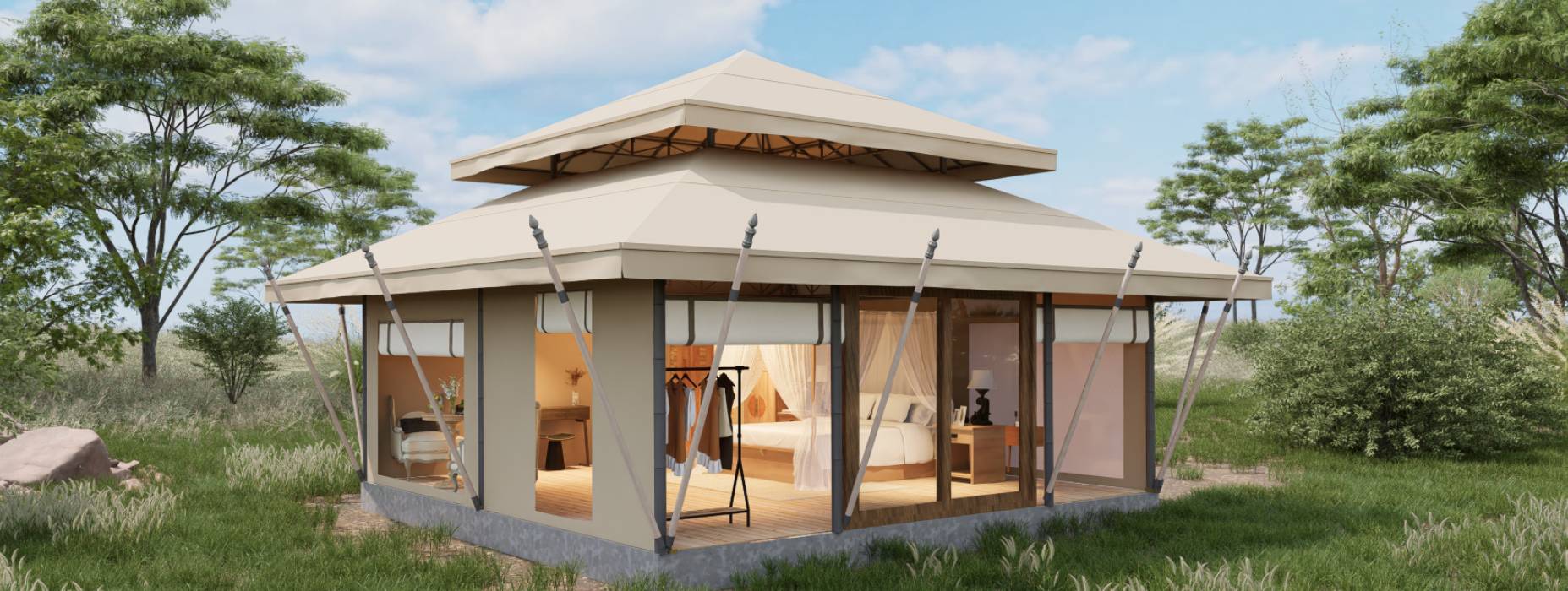 陆川县户外野奢帐篷